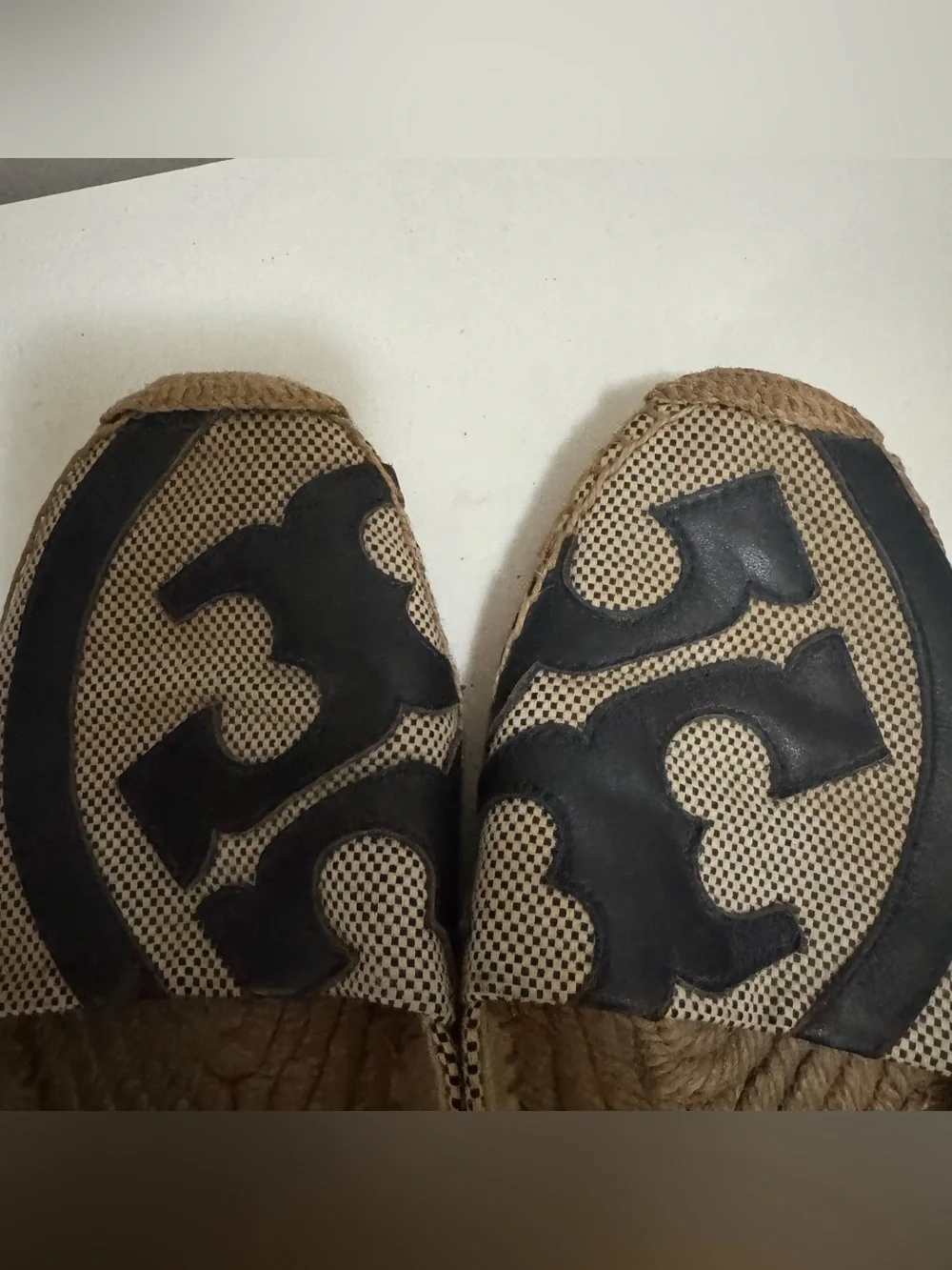 Tory Burch Canvas Espadrilles Shoes Flats Size 6.5 Women’s